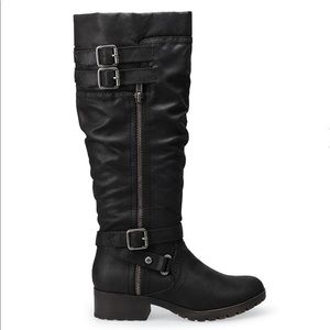 SO® Jackal Black 9 Wide Calf Boots NEW